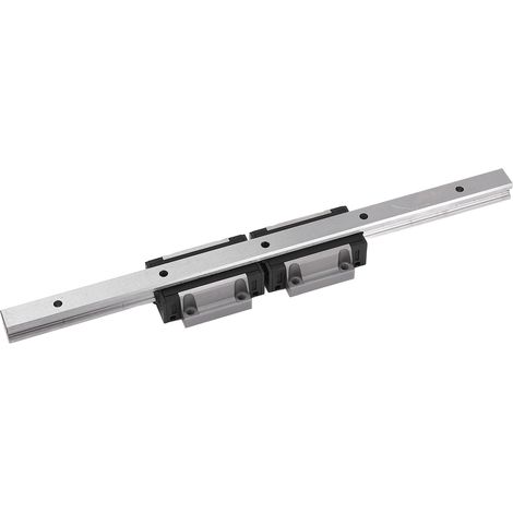 Rail de guidage linéaire en acier HGR15 de 300 mm avec 2 blocs coulissants HGH15CA (kit CNC) (1/5)