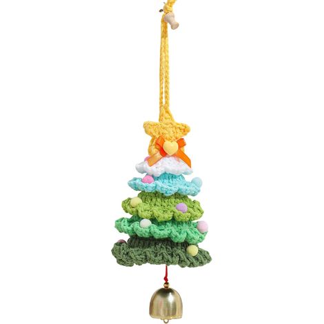 Decorazione per albero all'uncinetto fatta a mano, stile C - Regalo