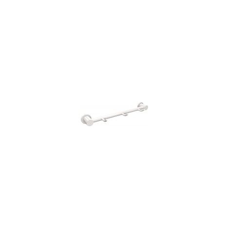 Percha blanca de 3 ganchos