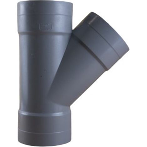 Culotte PVC 45° Femelle Femelle Ø110 - First Plast (1/4)