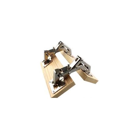 Lot de 2 charnières invisibles sans cadre pour armoire hydraulique, installation réglable fermeture douce, couverture complète (1/5)