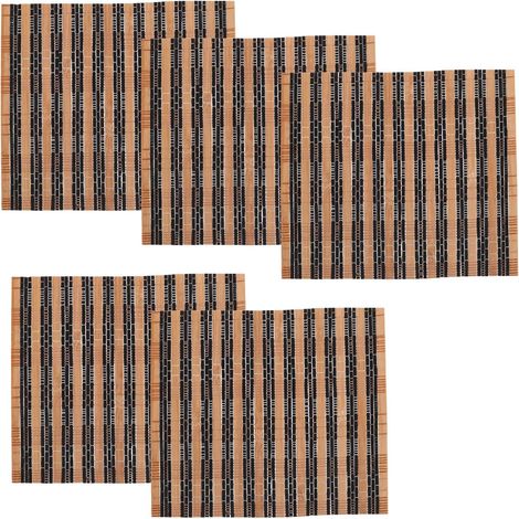 5-Piece Portable Bamboo Sauna Mat, Thermal Insulation (1/5)