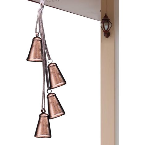 Décor de cloches de Noël, ornement d’arbre de Noël, cloche d’arbre de Noël, ornement d’arbre de Noël rustique Décoration intérieure de vacances pour la maison, le mur ou la cheminée Décorations de (1/5)