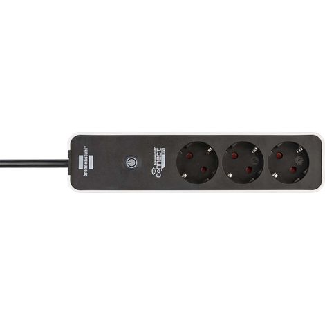 BRENNENSTUHL ECOLOR WLAN MULTIPRISE AVEC WIFI 3-FACH NOIR 1153230620 (1/5)