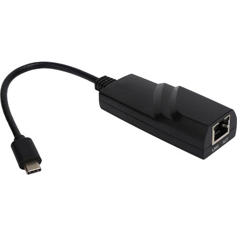 Adaptateur Ethernet USB-C vers RJ45 1000 Mbps pour ordinateur portable - Convertisseur de câble réseau (1/5)
