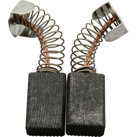 Balais de charbon 7x11x17mm – Remplacement 2.610.394.719 – Pour scie Skil 5166 – Ensemble de 2 balais avec ressort et câble