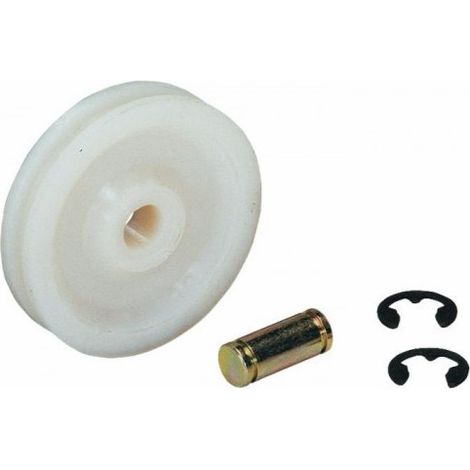 Poulie acier Ø 24 pour frein de remorque (Lot de 2) (1/2)