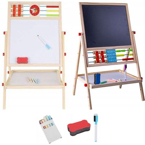 Grand tableau noir double face effaçable pour dessiner POUR ENFANTS - Nous recommandons