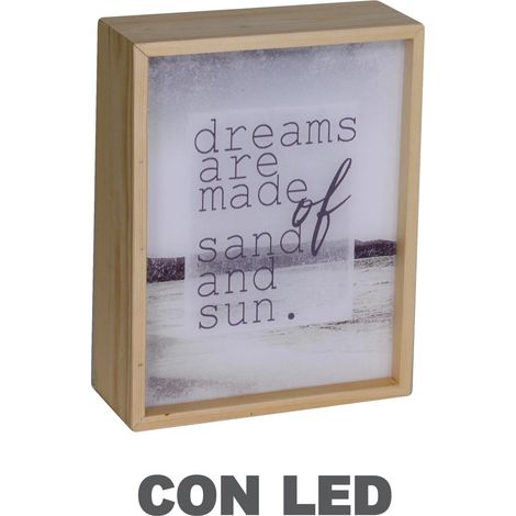 Lampada led scritte cm 20x8h26