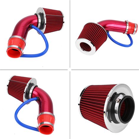 Kit de tuyau d'admission d'air froid en aluminium General Motors de 76 mm (3 pouces) (rouge) (1/5)