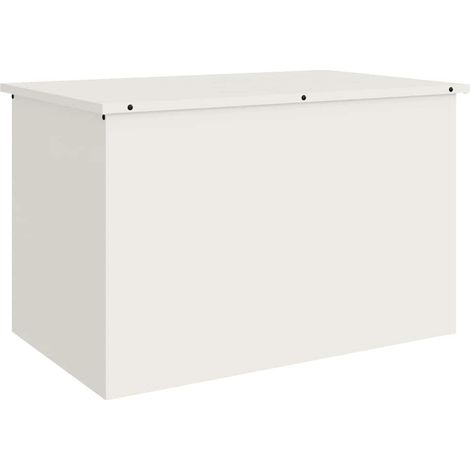Boîte de Rangement Extérieure Blanc 80 x 50,5 x 50 cm Acier