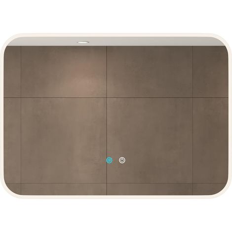 doporro Specchio da Bagno Appeso Specchio a LED Specchio da Parete 700x500mm Specchio per Il Trucco Personalizzato Anti-Appannamento Nova-02