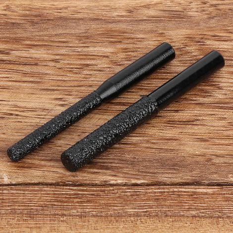 2 pièces de coupe diamantées, noires, brasées, à tige droite, pour quartz, marbre, coupe-joints (1/5)