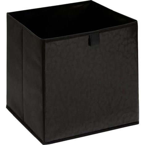 Boîte de Rangement Imprimé "Mix n'Modul" 31x31cm Noir (1/3)