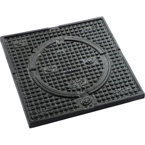 Regard de trottoir B125 300x300mm – Résistant aux charges lourdes – Pour béton armé – Classe B125 – Soval