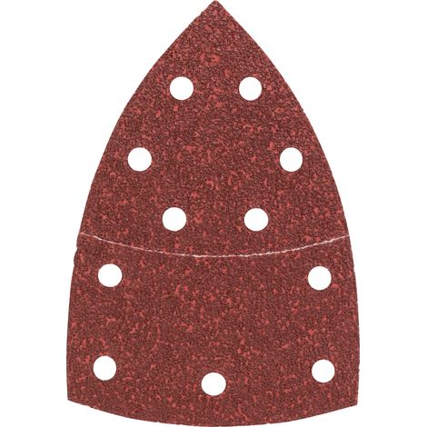Bosch Feuilles abrasives pour ponceuse multi, set de 10 pièces