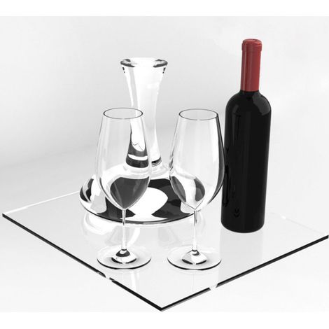 Etagère réglable en verre trempé avec supports - Diamond