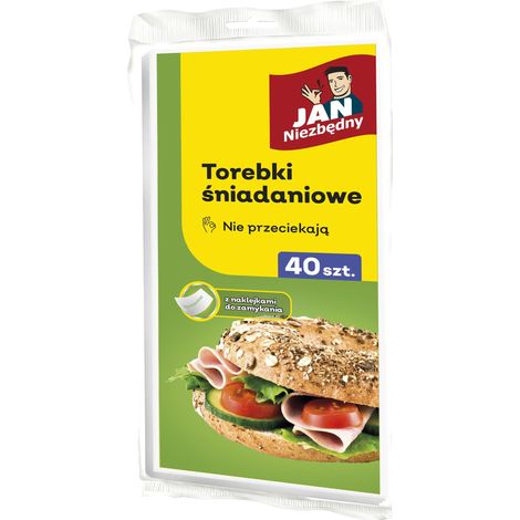 JAN Essential Sacchetti di carta per la colazione con foglio di alluminio 1 confezione - 40 pezzi. (1/2)