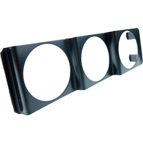 Universelles 52-mm-3-in-1-Instrumentenmessgerät für Wassertemperatur, Öldruck und Spannung, schwarz, 2 Zoll (1/5)