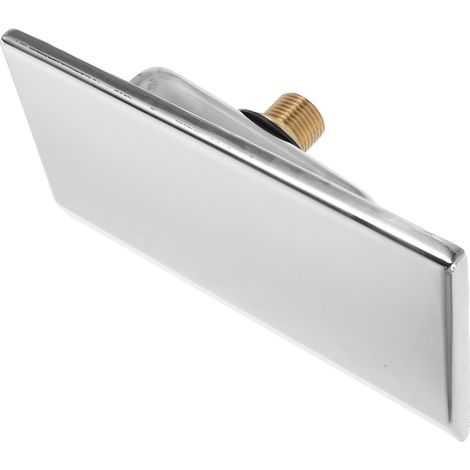 Buse Cascade en Acier Inoxydable Rectangulaire Argentée – Déversoir de Piscine et Spa – Sortie d'eau Silencieuse pour Fontaines Extérieures, Spas Domestiques et Bassins Décoratifs