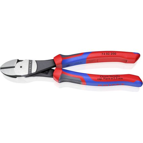 Knipex – Pince coupante diagonale 200 mm – Acier chrome-vanadium trempé – Pour cordes souples et piano – Découpe précise sans éclat