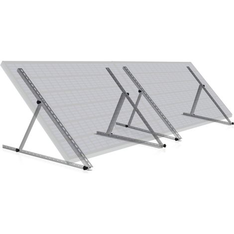 Zelsius Juego universal, soporte panel solar, ángulo ajustable 0 a 90°  Barra soporte de 114 cm