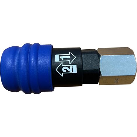 Coupleur raccord air rapide polyvalent de securite filetage femelle g 3/8'' (1/2)