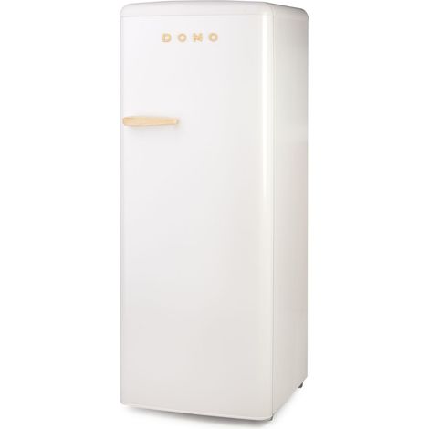DOMO Frigorifero Mono Porta Retro' Vintage DO91709R Bianco 144 cm CL. D