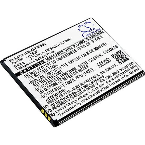 NX - Batterie téléphone, smartphone, GSM pour Archos 3.7V 1000mAh - AC50FAC50FNEV
