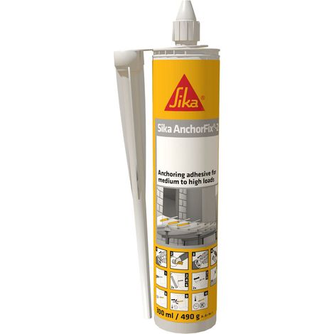 Sika AnchorFix®-2+ - Anclaje químico epoxi-acrilato para cargas altas - 300 ml - Cartucho - Gris claro