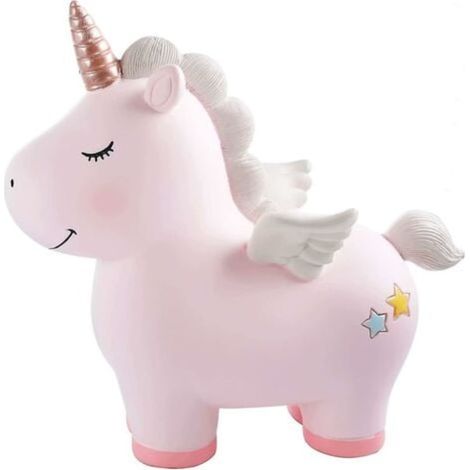Härlig regnbåge licorne tirelire pour filles, tirelire en résine licorne jouets, tirelires pour enfants, cadeaux licorne pour filles 6/7/8 ans, meilleur (1/4)