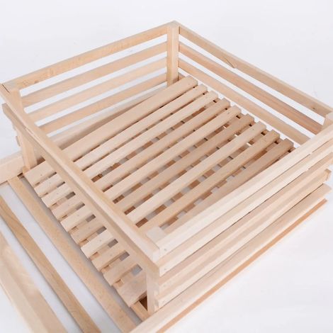 Tiroir de réserve à pomme de terre pour garde manger en bois (1/5)