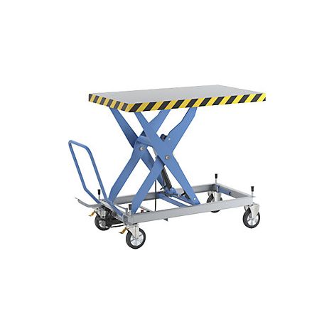Carro de mesa elevadora de pantógrafo  carga máx 1000 kg 