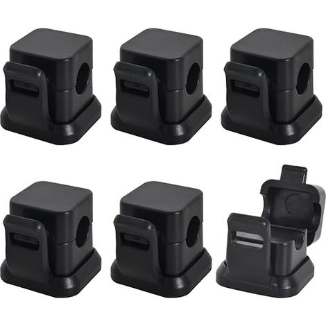 Set di 6 fermacavi, supporto magnetico per cavi, organizer per cavi da scrivania, cavo di ricarica - AquaForge (1/4)