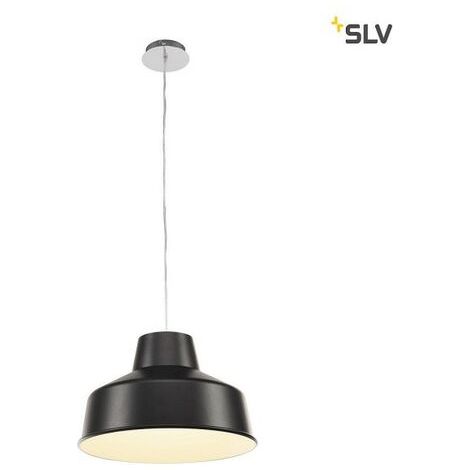 Abat-jour industriel FENDA Noir (Diam. 40) - SLV 156090 (1/4)