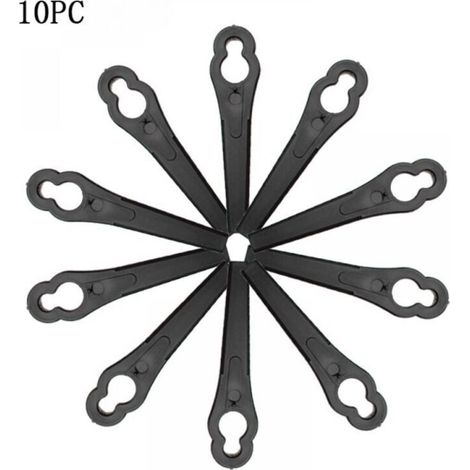 Ersatzklingen für Kantenschneider, 10 Stück Kantenschneiderklingen, Universal-Rasenmäherklinge, Ersatz für Grasklingen..DEBUNS