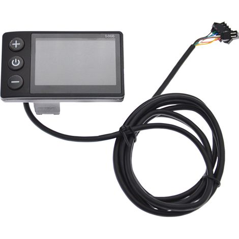 Adecuado para bicicletas/patinetes eléctricos, panel de control LCD impermeable con visualización de velocidad y distancia en tiempo real, pantalla LCD ligera para patinete eléctrico.