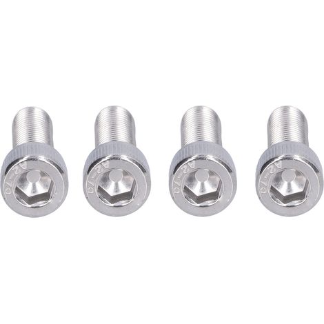 Lot de 4 vis à tête cylindrique creuse M10x30 en acier inoxydable A2, filetage fin de 1,25 mm (1/5)