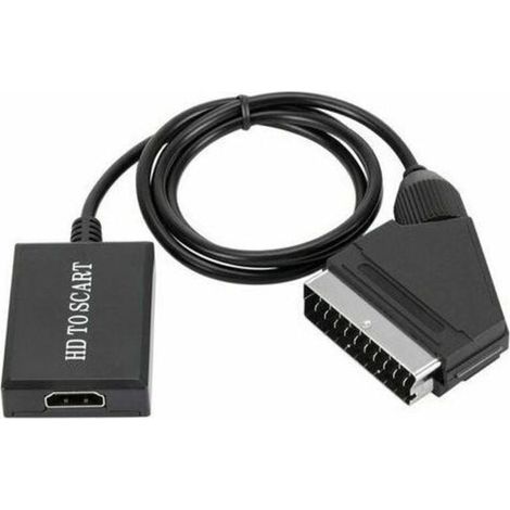 convertisseur hdmi vers péritel adaptateur audio vidéo hd 1080p pour hdmi vers péritel Sky Box Stb-- (1/3)