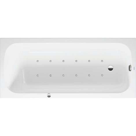 Bañera de hidromasaje Duravit Quatego, versión empotrada, 1