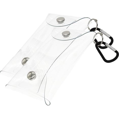 2 Stück Transparenter Beutel aus Pvc Multifunktionale Aufbewahrungstaschen mit Ausreichender Kapazität für Outdoor und Alltag (1/5)