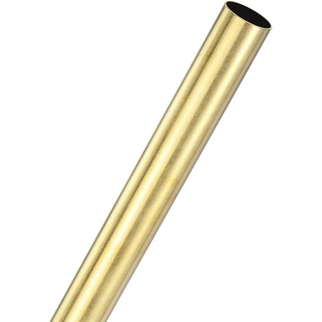 Straight Brass Tube, 16mm OD x 200mm Length 0.5mm Thick H62 Brass Rod Round Bar for Construction, Machining, DIY, Handmade Projects, Model (1/5)
