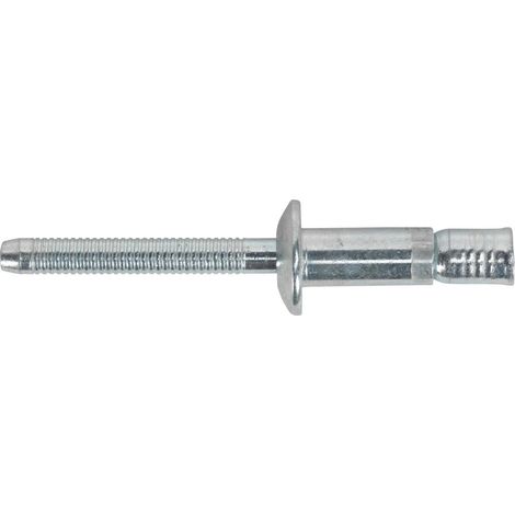 Sealey Steel Structural Rivet Zinc Plated �6.3 x 32mm Pack of 100 MB6332