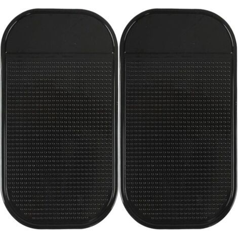 2 Pièces Tapis Antidérapant Voiture Tableau de Bord,Auto-Adhésif Tapis Intérieur de Voiture en Gel de Silicone Lavable Réutilisable pour Téléphone Portable, Clés, Pièces de Monnaie (13.8X 7.8cm) (1/5)