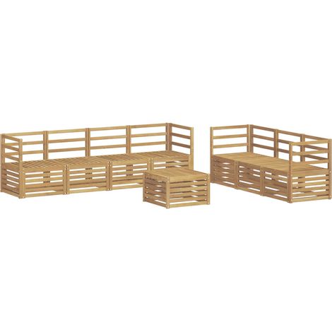Sofa Sets Solid Acacia Wood vidaXL