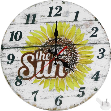 Horloge Murale Rétro 30cm Style Européen, Décoration Salon Vintage, Modèle 1 (1/5)