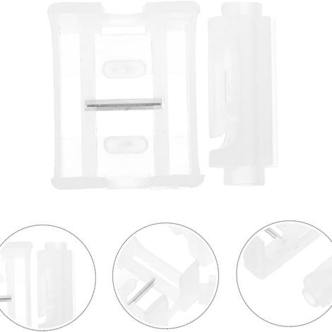 3er-Pack Zubehör für Jalousien: transparenter Kordelaufwickler, Jalousienclips, Halterungen für römische Rollos, Kettenverschlüsse (universell). (1/5)