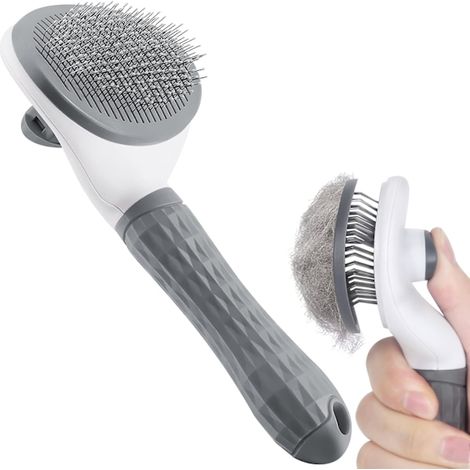 Brosse pour chien, brosse pour chat, brosse à poils, brosse douce pour l'entretien du pelage, élimine les poils morts et les nœuds, respectueuse de la peau-AquaForge (1/4)