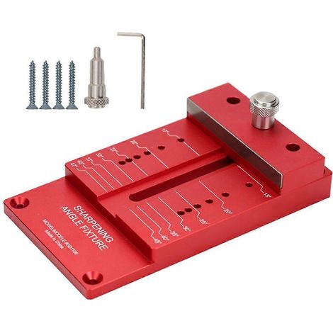 Affûteur d'angle pour le travail du bois, affûteur en alliage d'aluminium, dimensions du porte-outils d'affûtage, ciseau à bois (1/5)