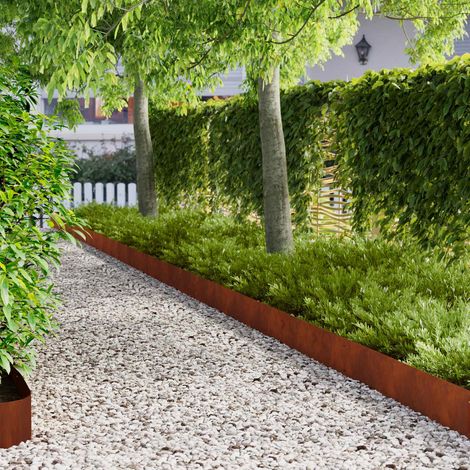 Teenpull – Raseneinfassung 30 pcs 103 x 20 cm Stahl Rostig (1/5)